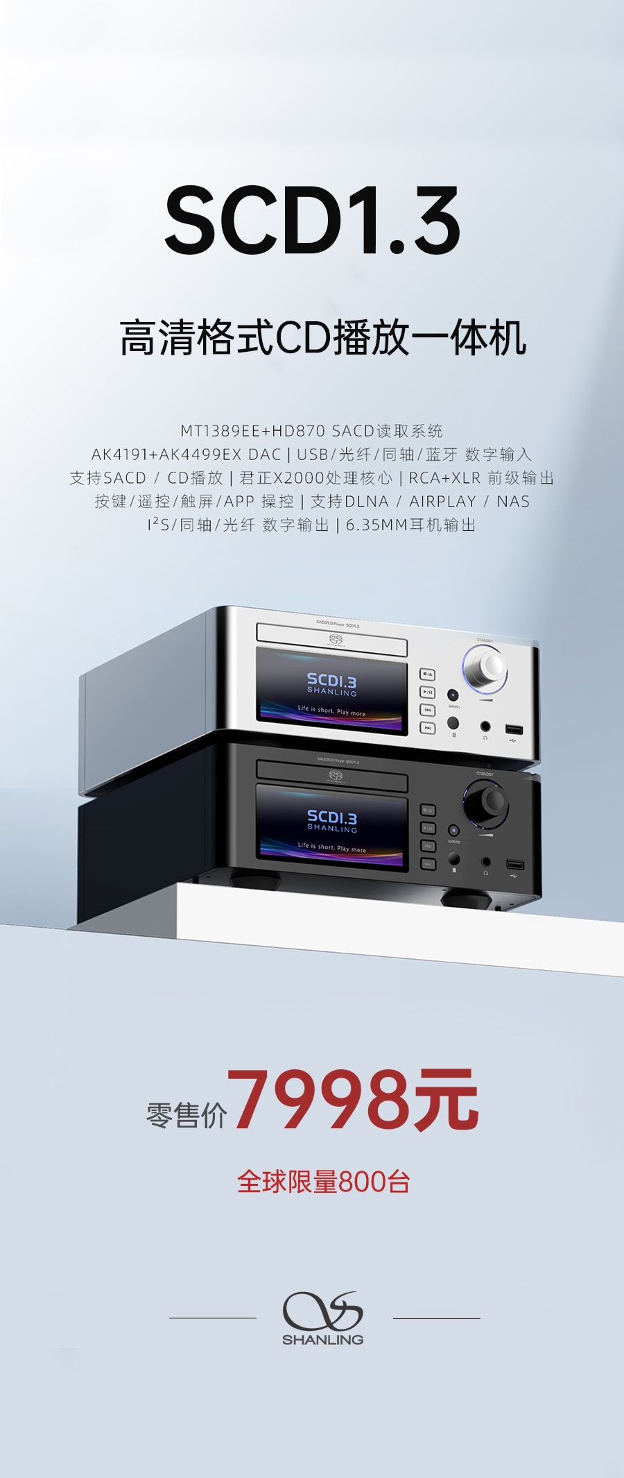 高清世界，由此開啟 | SCD1.3 高清格式SACD播放機重磅上市